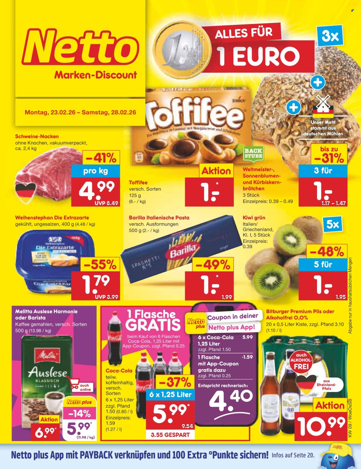 Netto Marken-Discount Prospekte  - 23.02.2026 - 28.02.2026. Seite 1