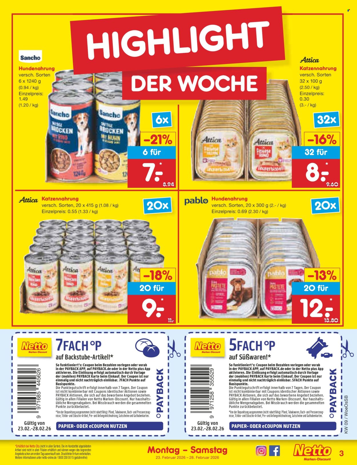 Netto Marken-Discount Prospekte  - 23.02.2026 - 28.02.2026. Seite 3