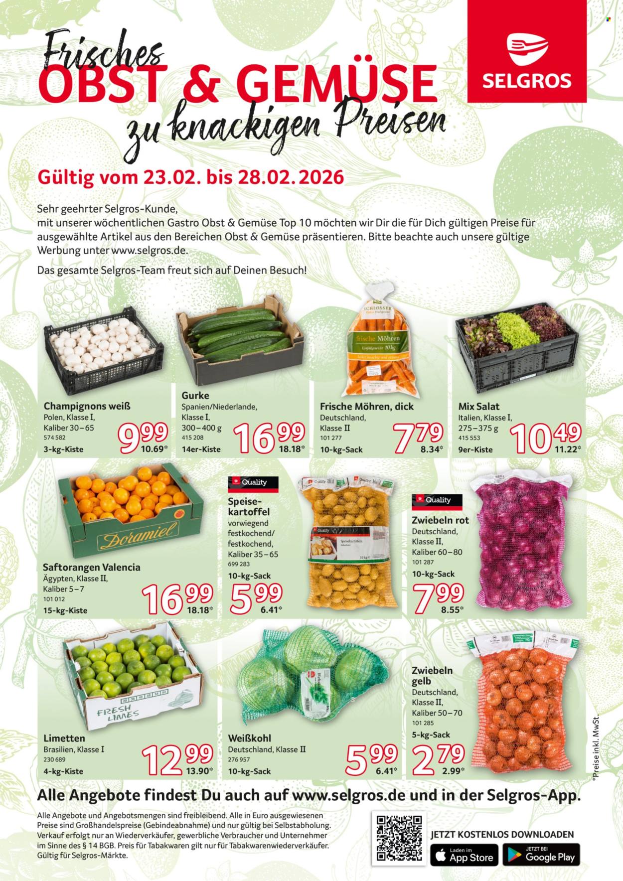 Selgros Prospekte  - 23.02.2026 - 28.02.2026. Seite 1