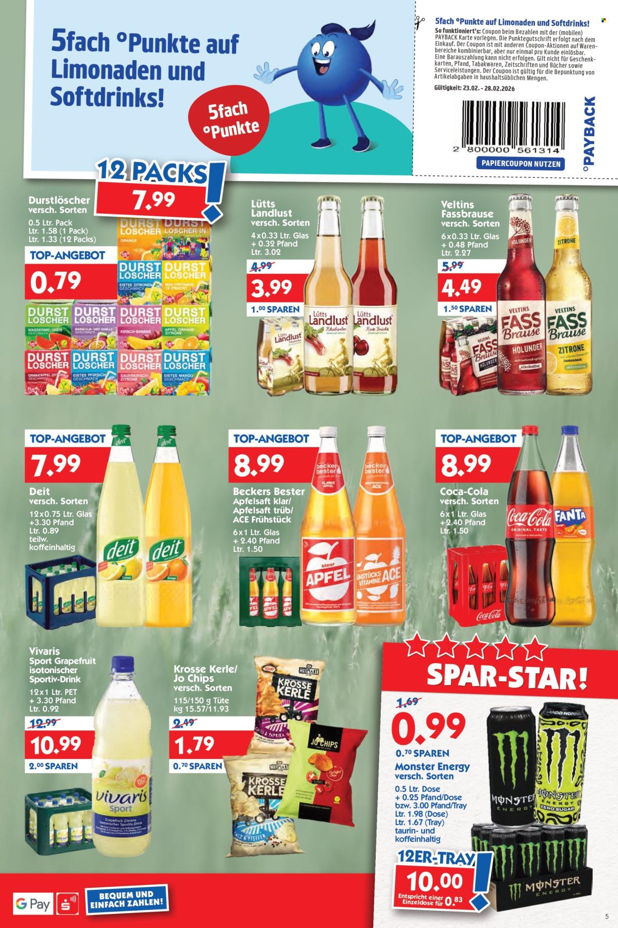 Hol'ab! Getränkemarkt Prospekte  - 23.02.2026 - 28.02.2026. Seite 5