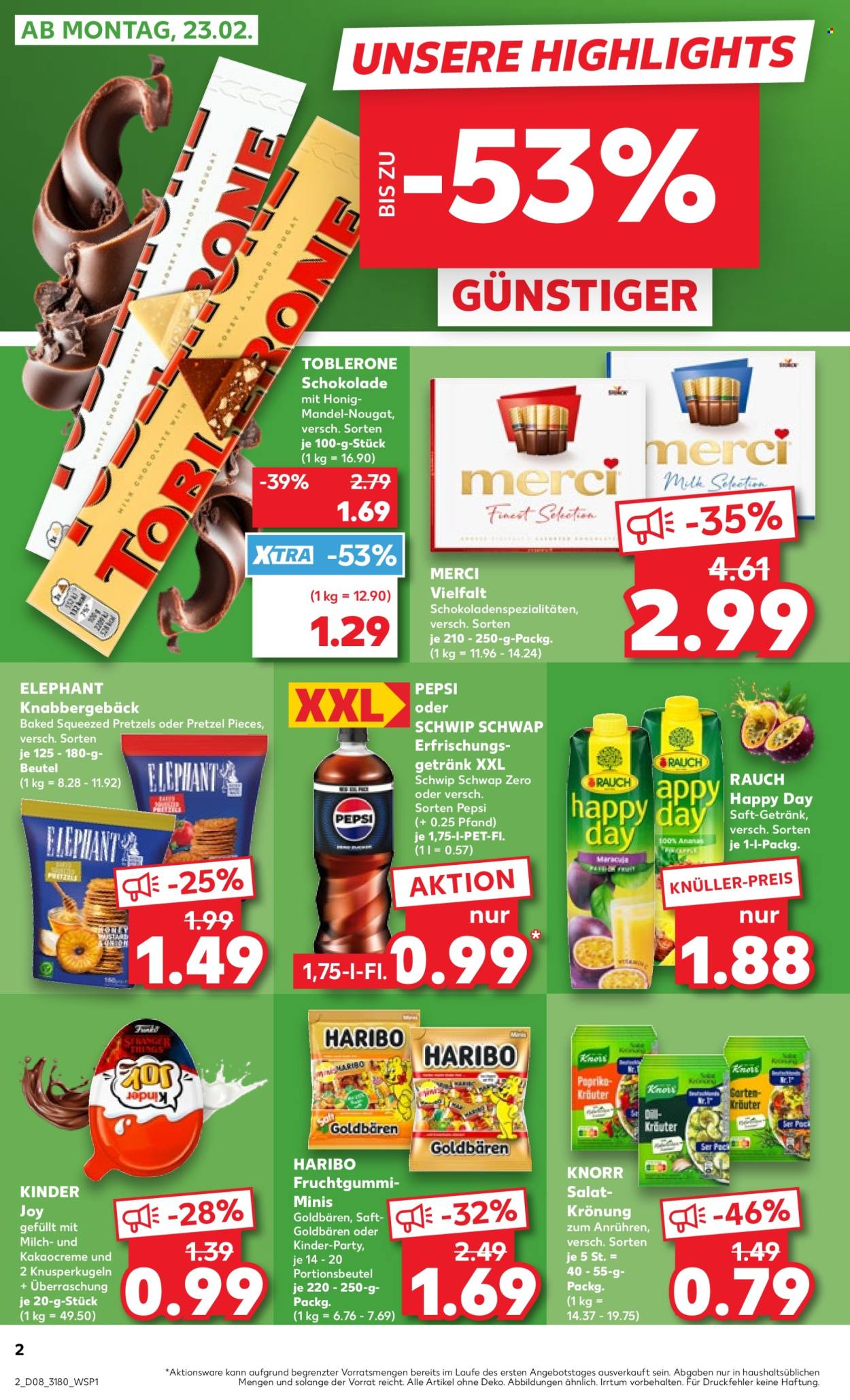 Kaufland Prospekte  - 23.02.2026 - 25.02.2026. Seite 2
