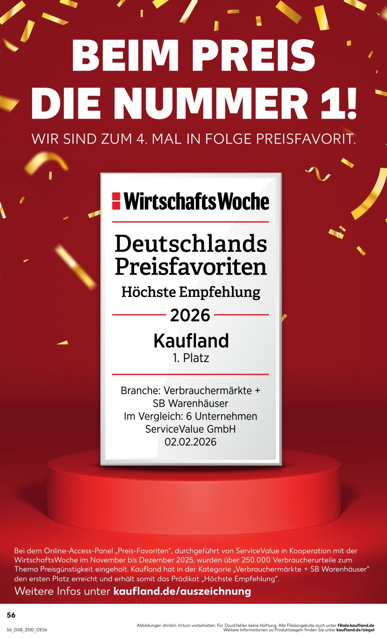Kaufland Prospekte  - 23.02.2026 - 25.02.2026. Seite 56