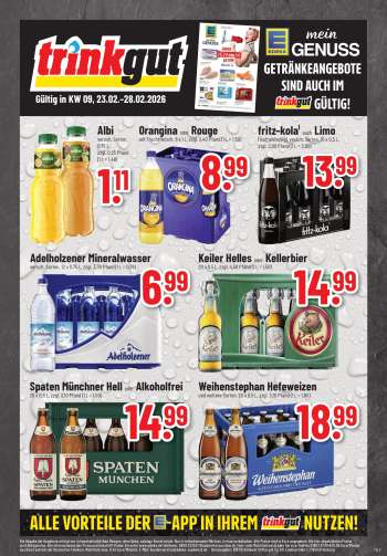 Prospekte Edeka Getränkemarkt - 23.02.2026 - 28.02.2026.