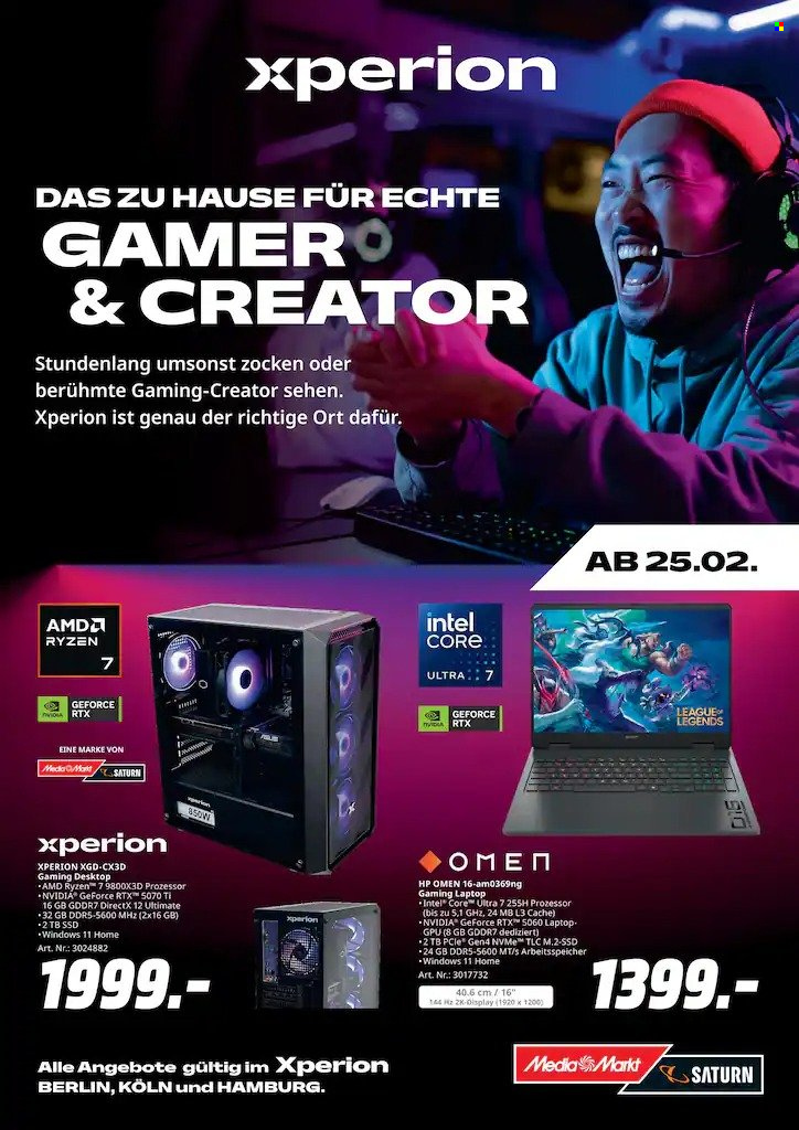 MediaMarkt Prospekte  - 25.02.2026 - 3.03.2026. Seite 1