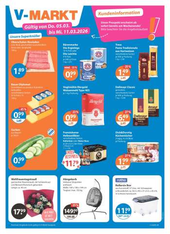Prospekte V-Markt - 5.03.2026 - 11.03.2026.