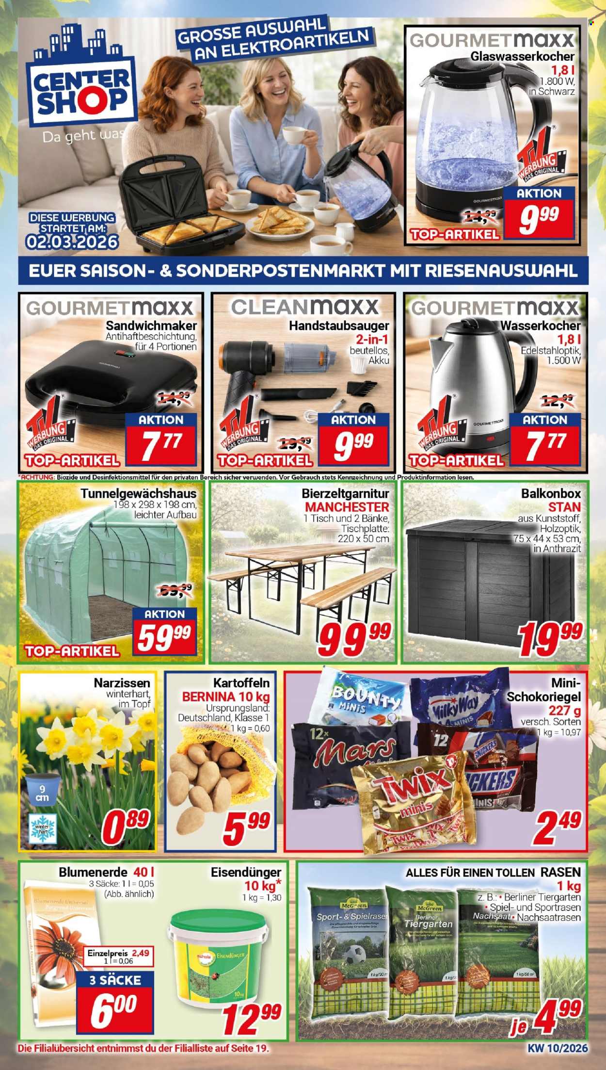 CENTERSHOP Prospekte  - 2.03.2026 - 7.03.2026. Seite 1