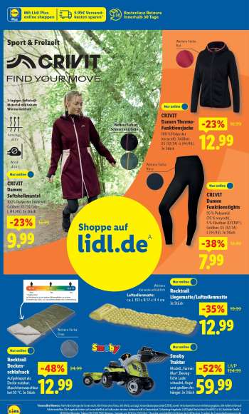 thumbnail - CRIVIT Damen Softshellmantel