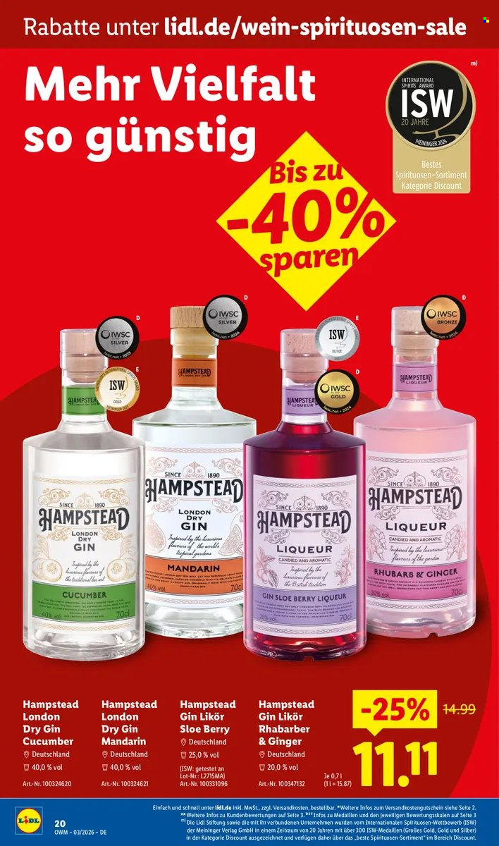 Lidl Prospekte  - 1.03.2026 - 31.03.2026. Seite 20