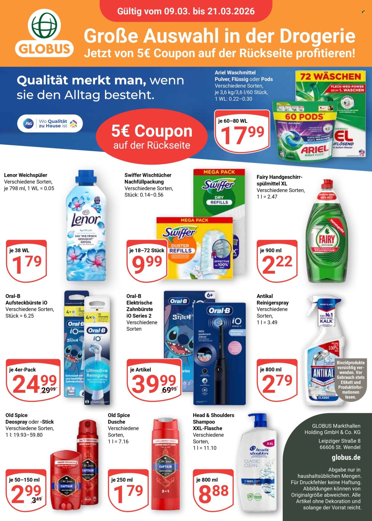 Globus Prospekte  - 9.03.2026 - 21.03.2026. Seite 1