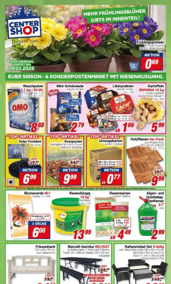 Prospekte CENTERSHOP - 9.03.2026 - 14.03.2026.