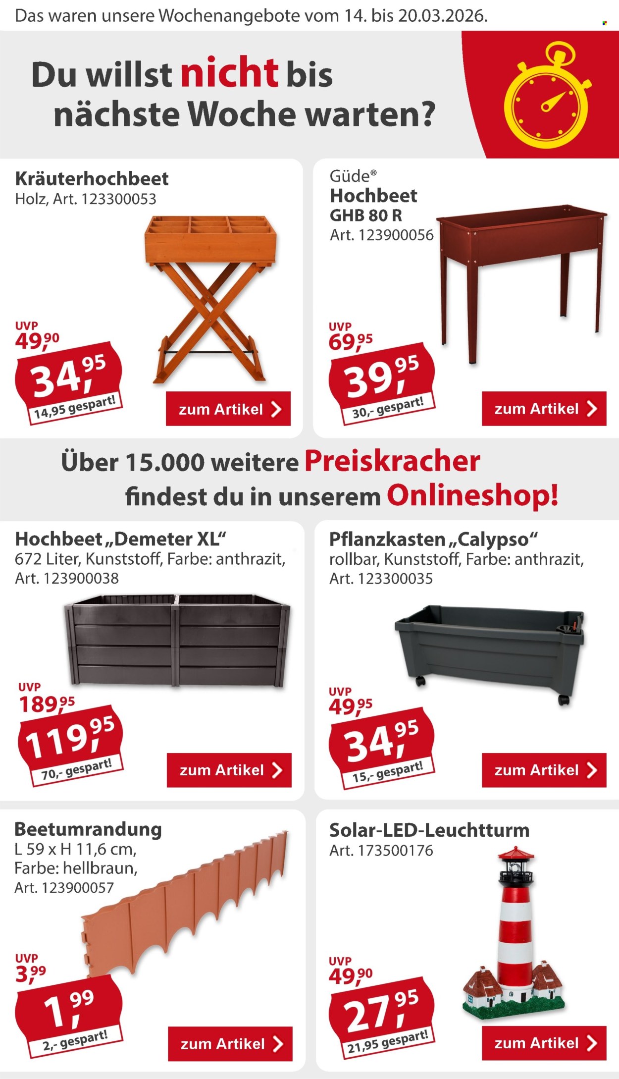 Sonderpreis-Baumarkt Prospekte  - 14.03.2026 - 20.03.2026. Seite 2
