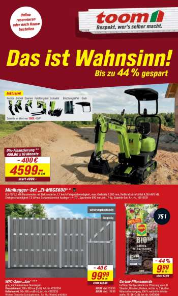 Prospekte toom Baumarkt - 7.03.2026 - 13.03.2026.