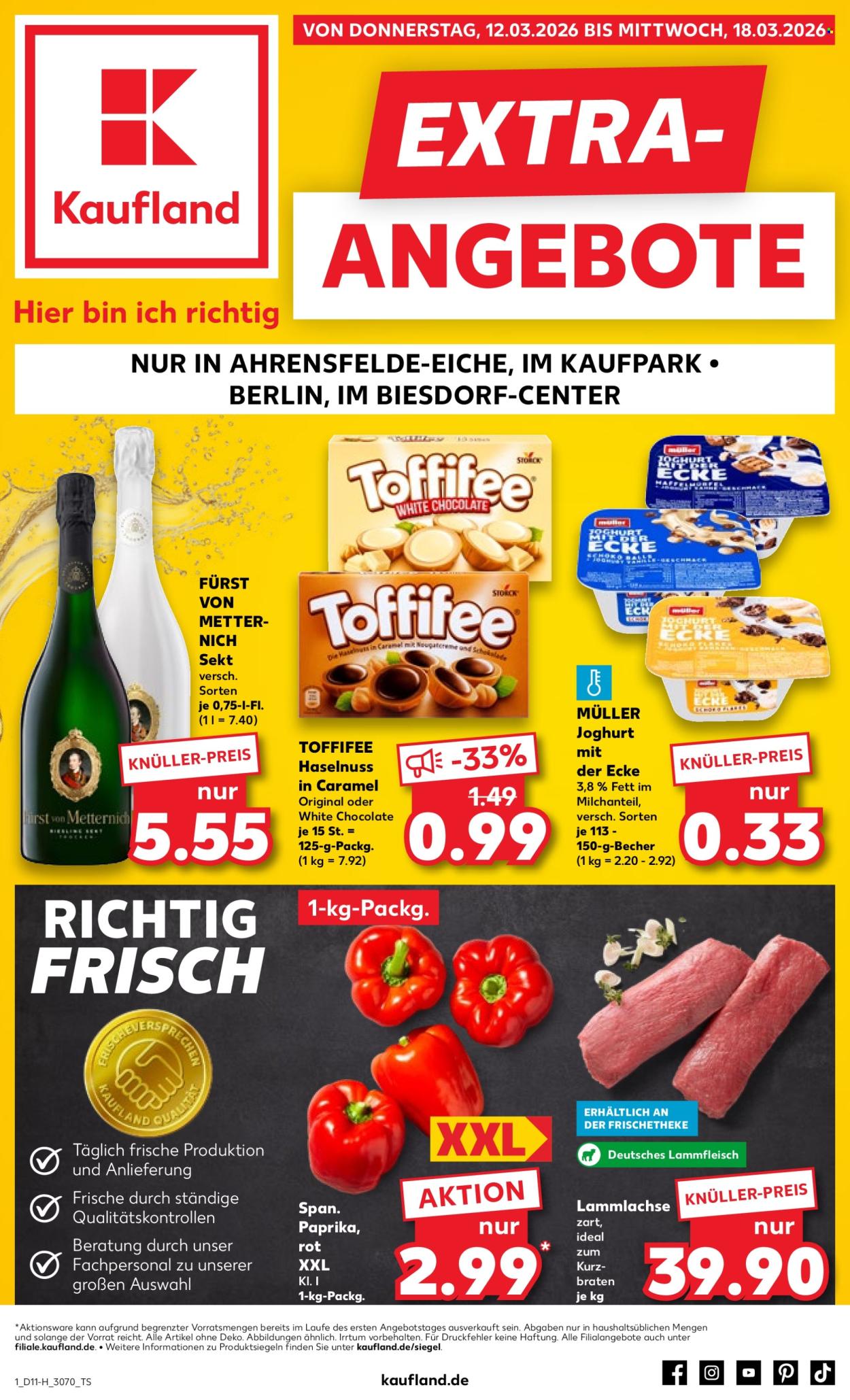 Kaufland Prospekte  - 12.03.2026 - 18.03.2026. Seite 1