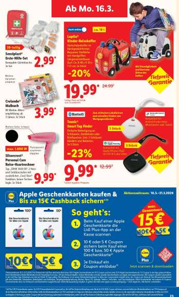 thumbnail - Lupilu® Kinder-Reisekoffer