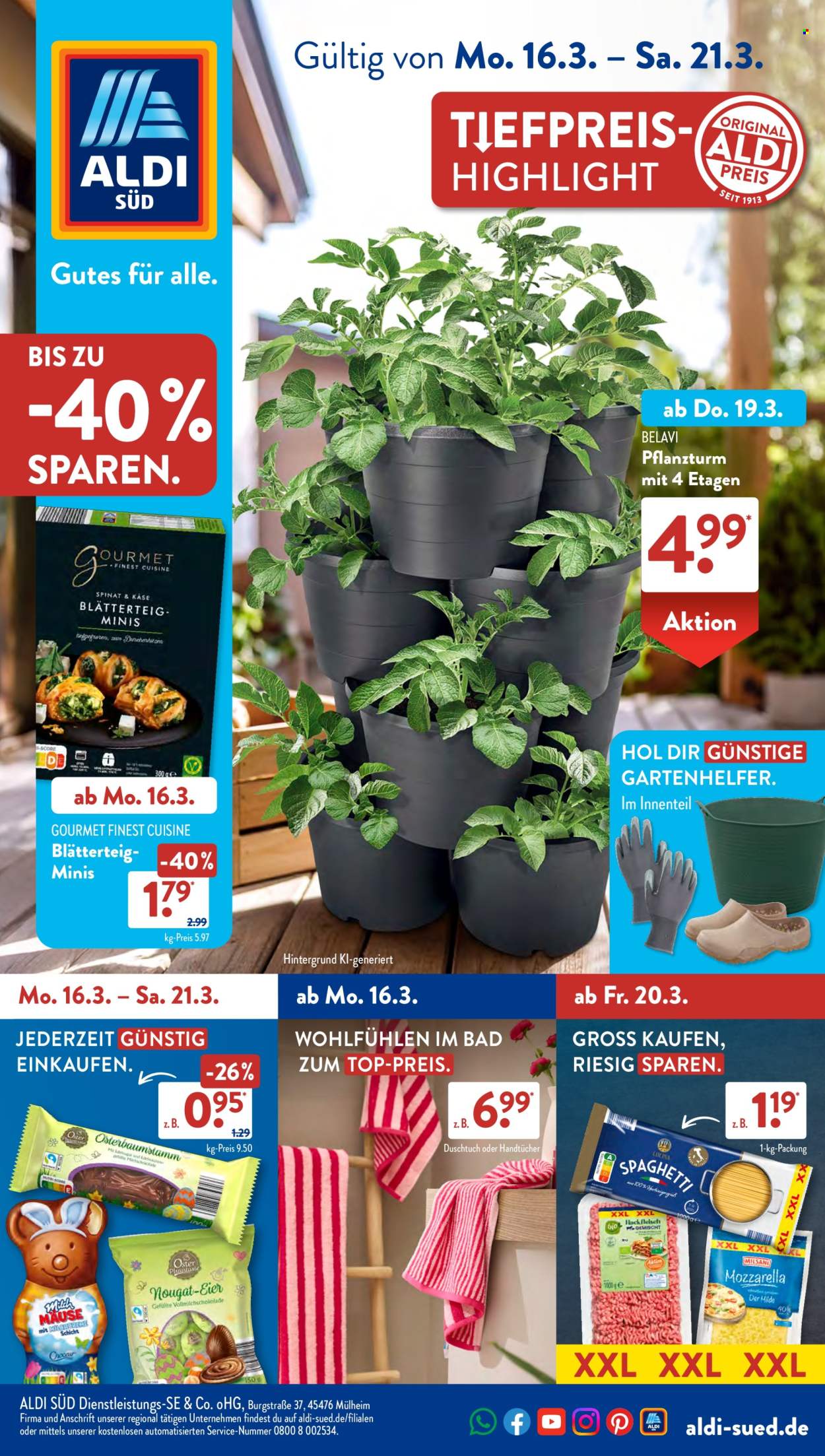 ALDI SÜD Prospekte  - 16.03.2026 - 21.03.2026. Seite 1