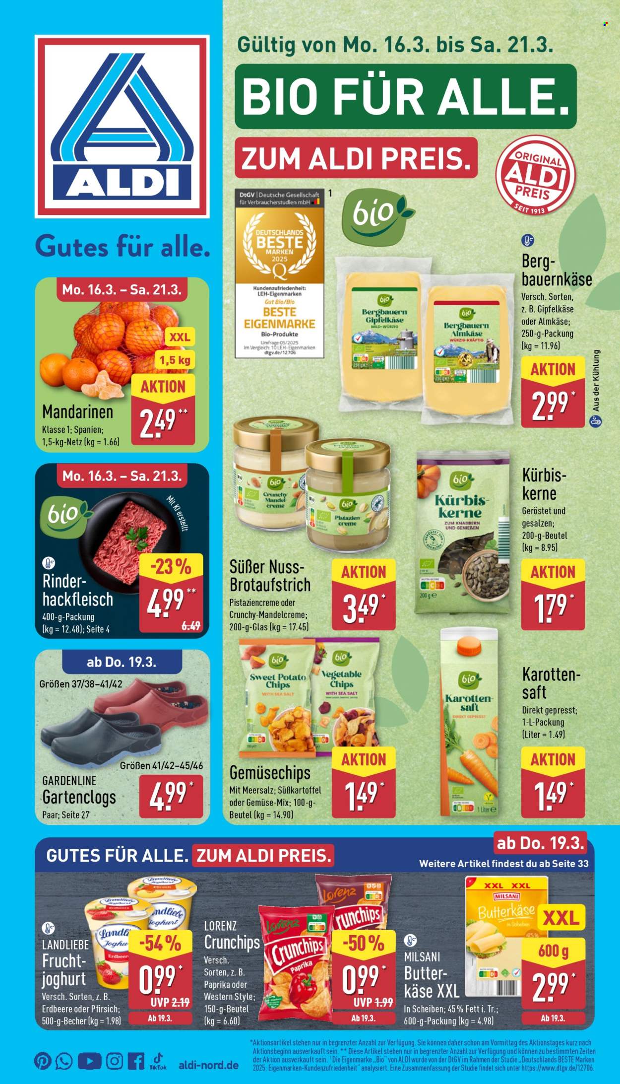 ALDI Nord Prospekte  - 16.03.2026 - 21.03.2026. Seite 1