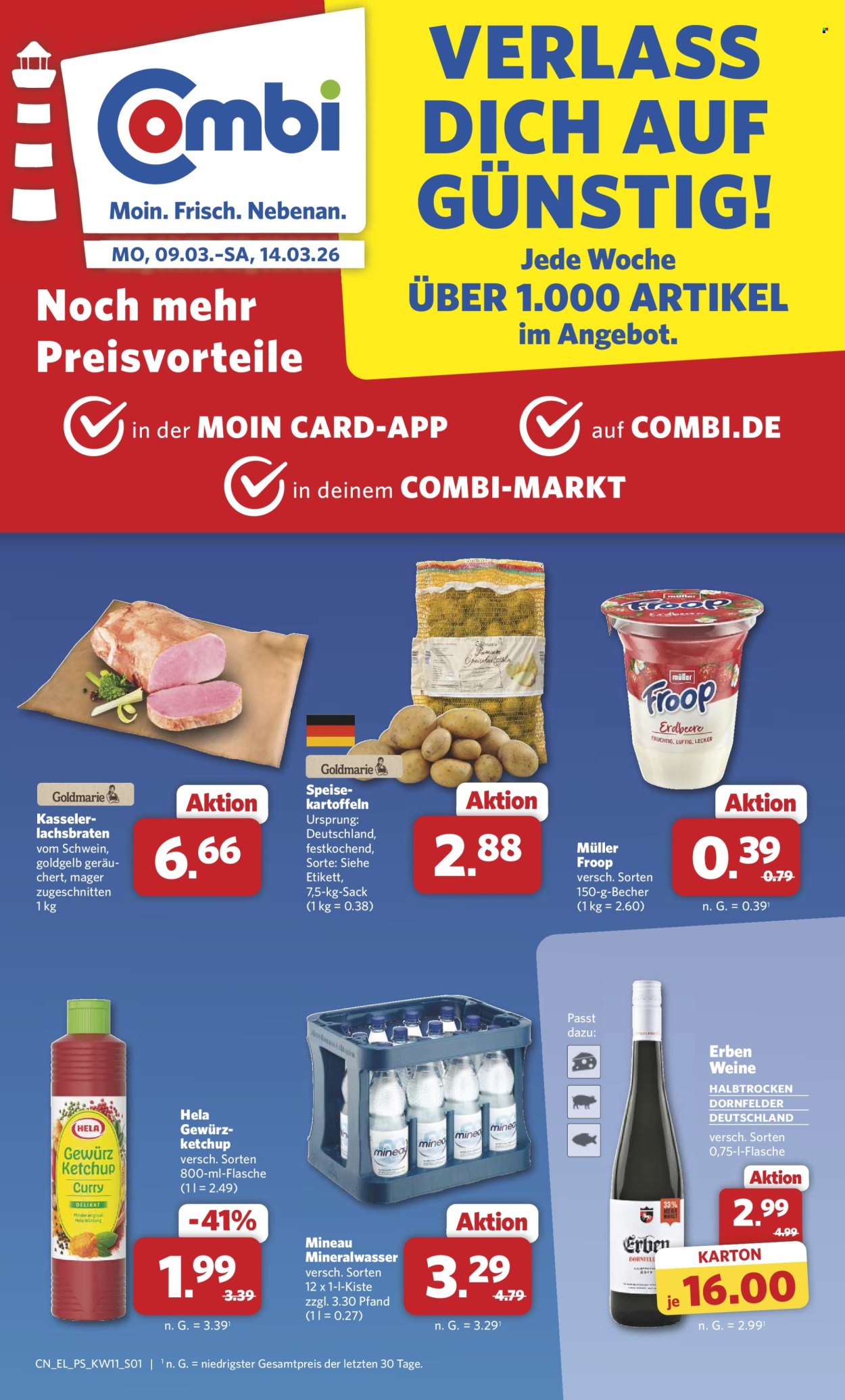 Combi Prospekte  - 9.03.2026 - 14.03.2026. Seite 1