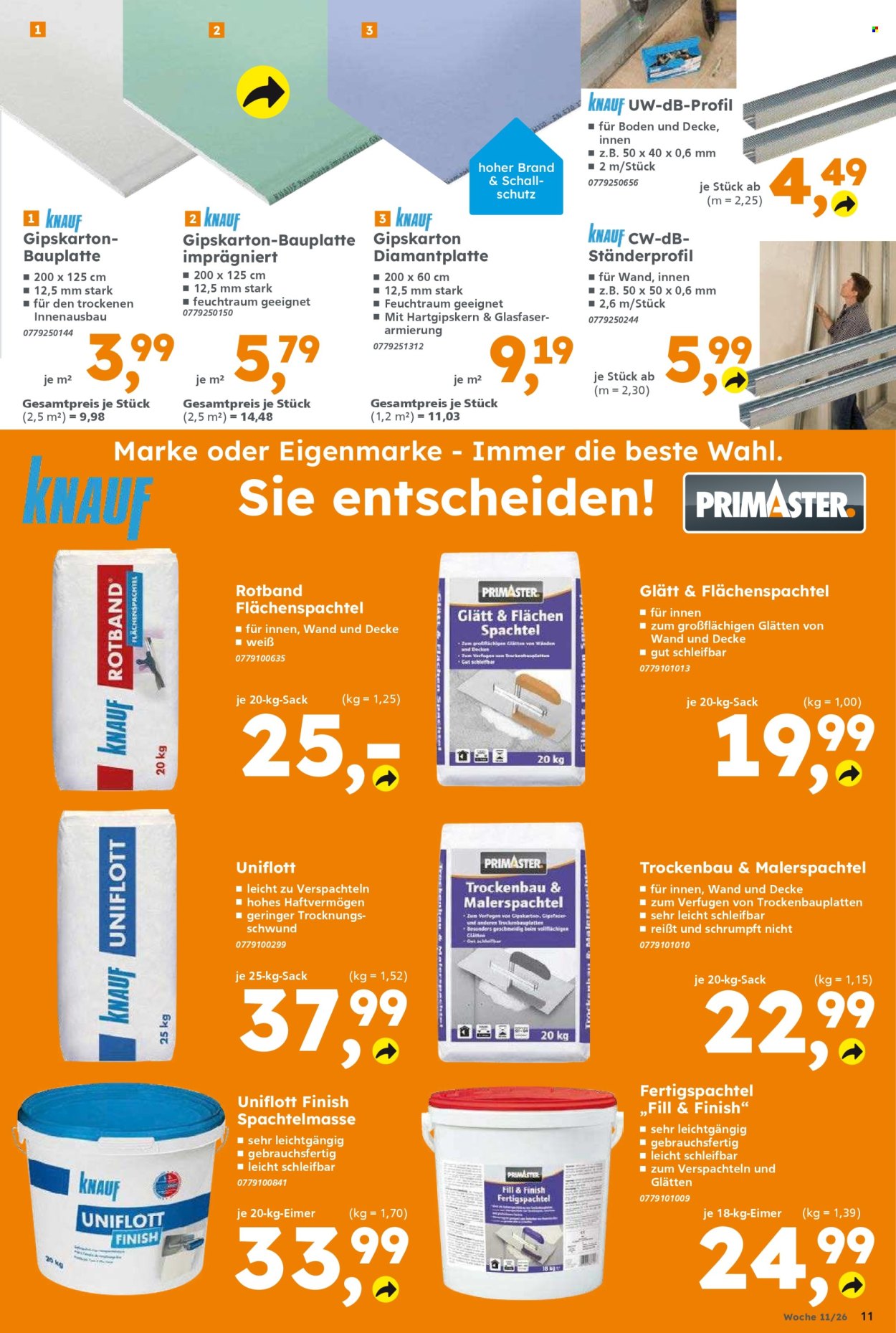 Globus Baumarkt Prospekte  - 9.03.2026 - 14.03.2026. Seite 11