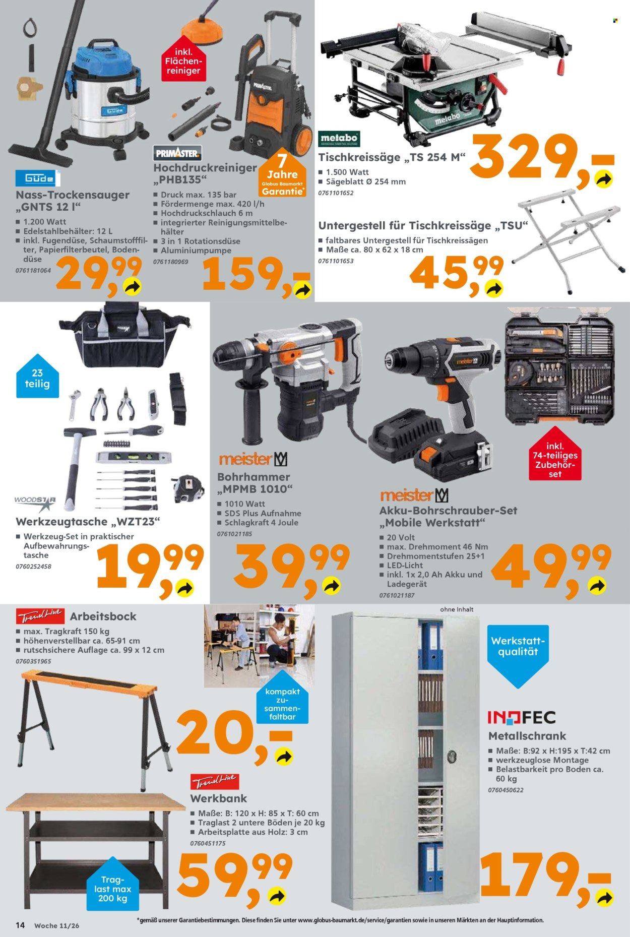 Globus Baumarkt Prospekte  - 9.03.2026 - 14.03.2026. Seite 14