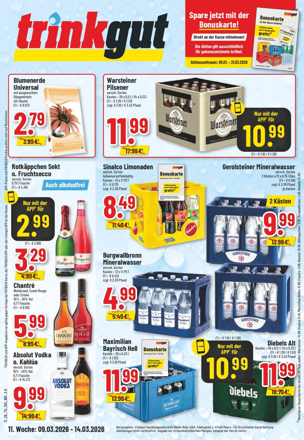trinkgut Prospekte  - 9.03.2026 - 14.03.2026. Seite 1