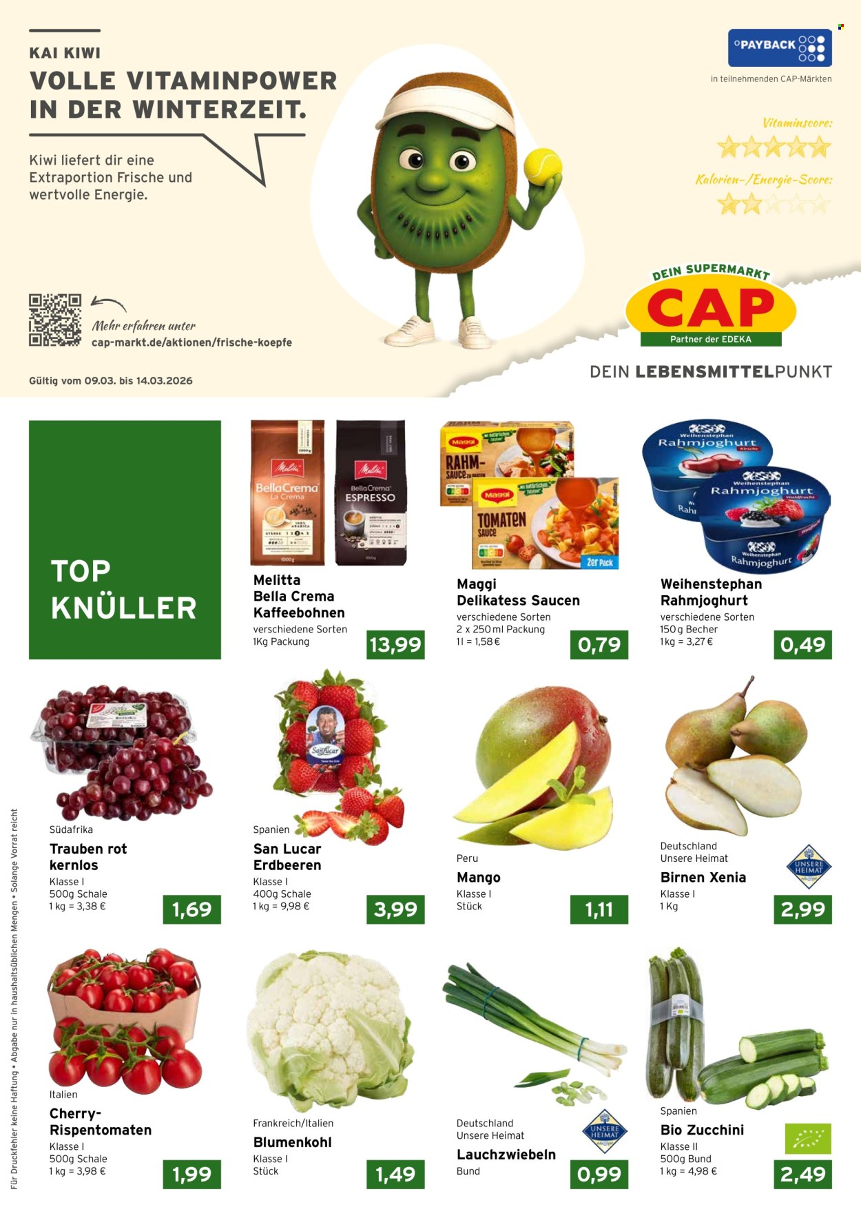 CAP-Markt Prospekte  - 9.03.2026 - 14.03.2026. Seite 1