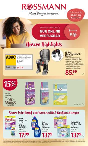 Prospekte Rossmann - 9.03.2026 - 20.03.2026.