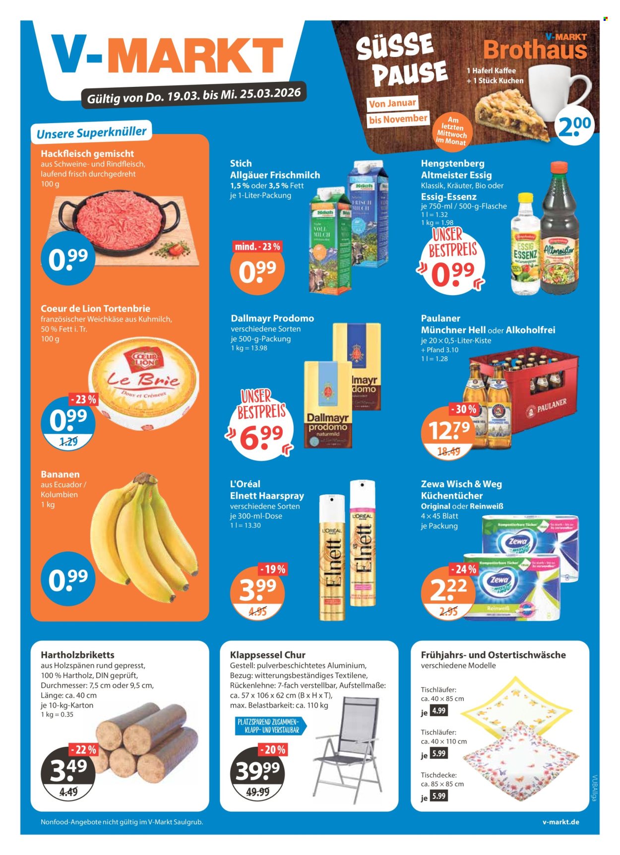 V-Markt Prospekte  - 19.03.2026 - 25.03.2026. Seite 1