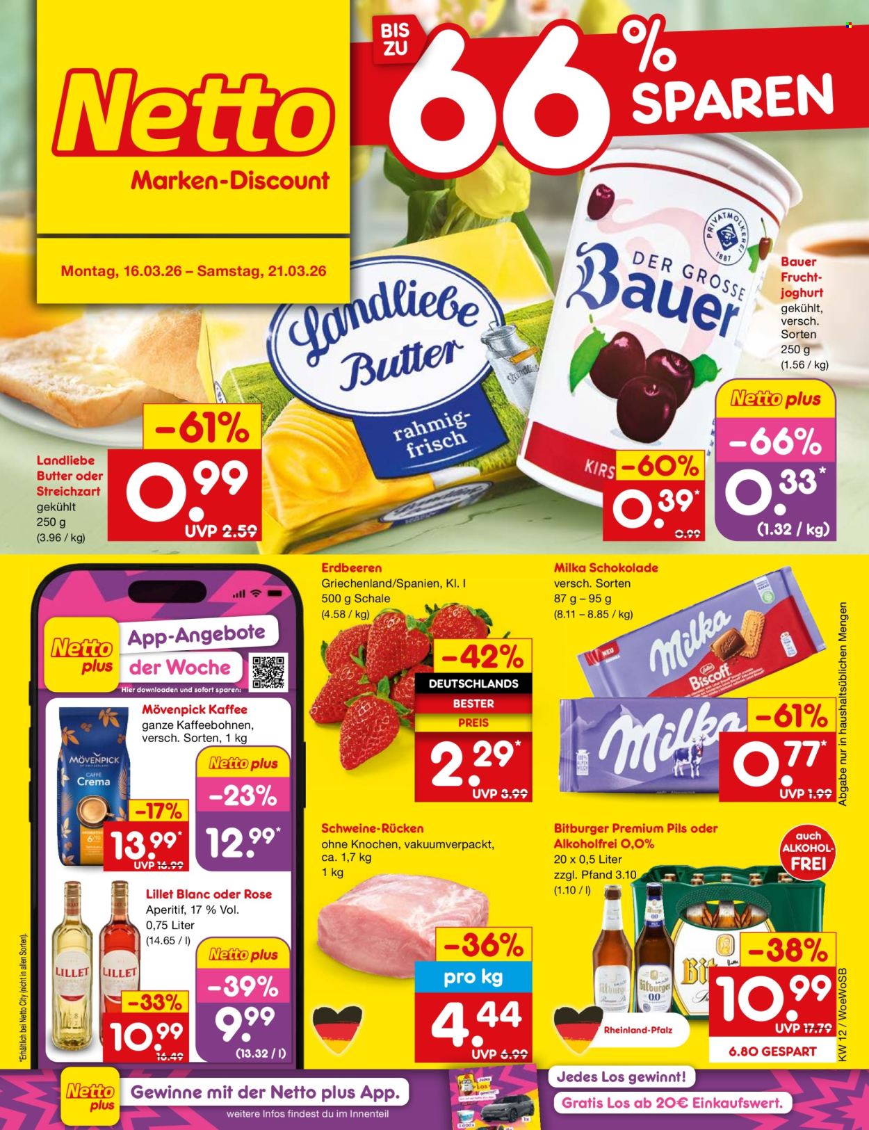 Netto Marken-Discount Prospekte  - 16.03.2026 - 21.03.2026. Seite 1