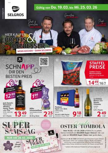 Prospekte Selgros - 19.03.2026 - 25.03.2026.