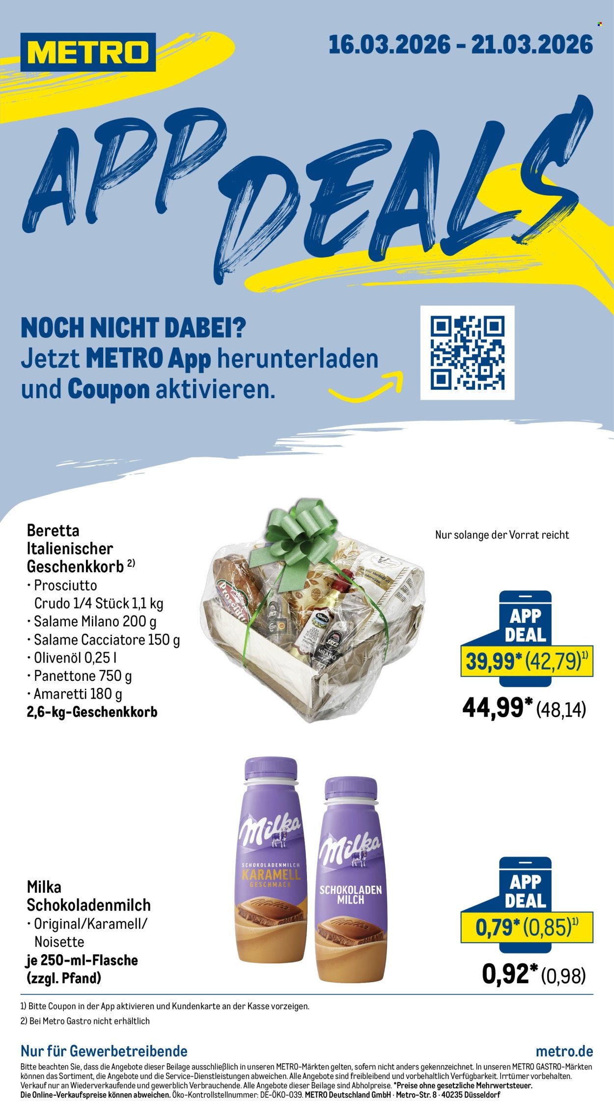 Metro Prospekte  - 16.03.2026 - 21.03.2026. Seite 1