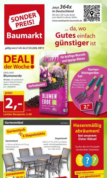 Prospekte Sonderpreis-Baumarkt - 21.03.2026 - 27.03.2026.