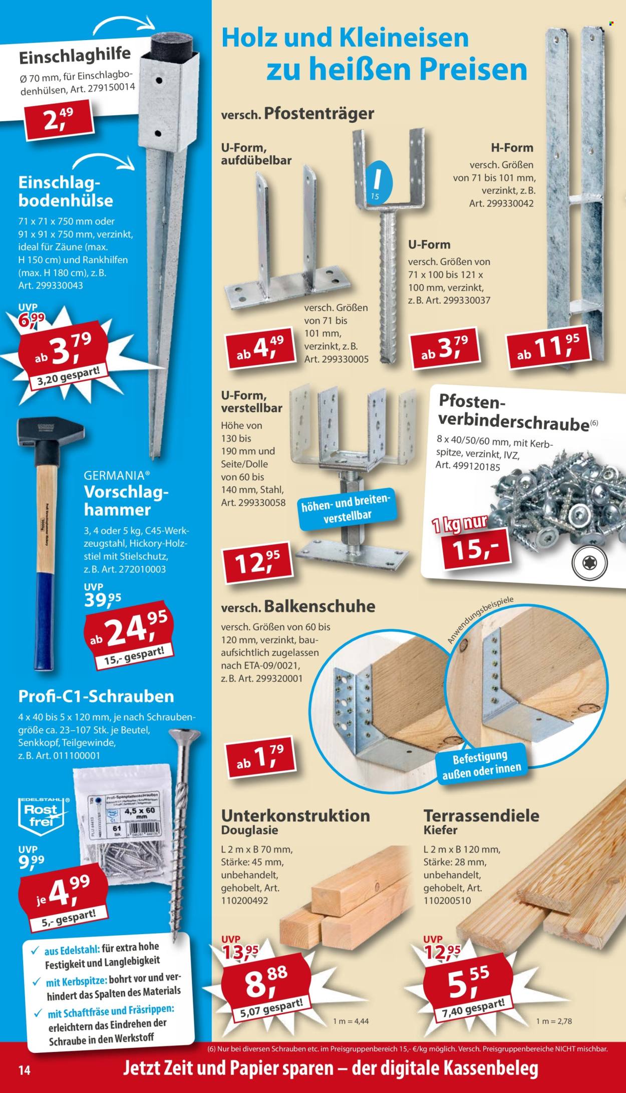 Sonderpreis-Baumarkt Prospekte  - 21.03.2026 - 27.03.2026. Seite 14