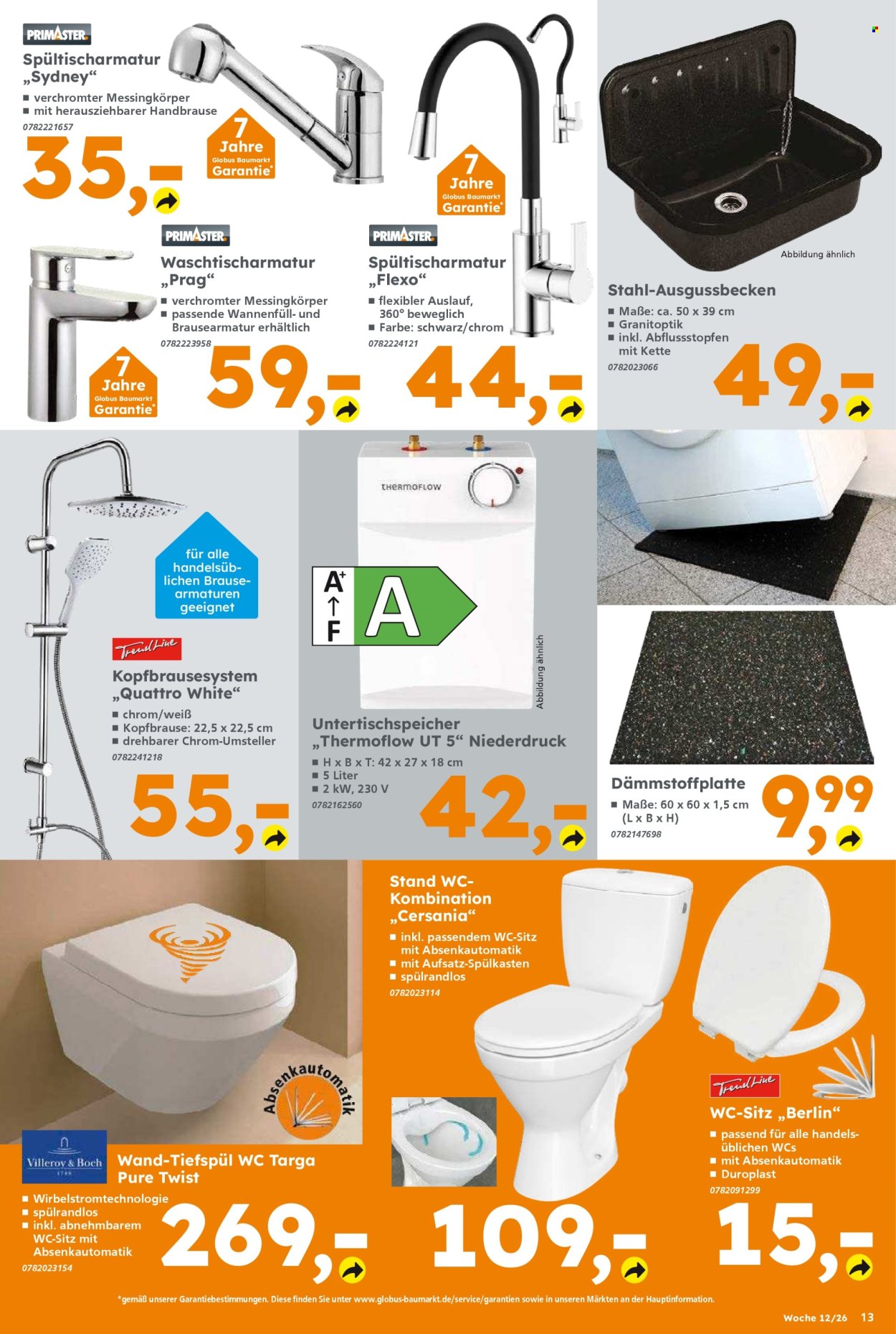 Globus Baumarkt Prospekte  - 16.03.2026 - 21.03.2026. Seite 13