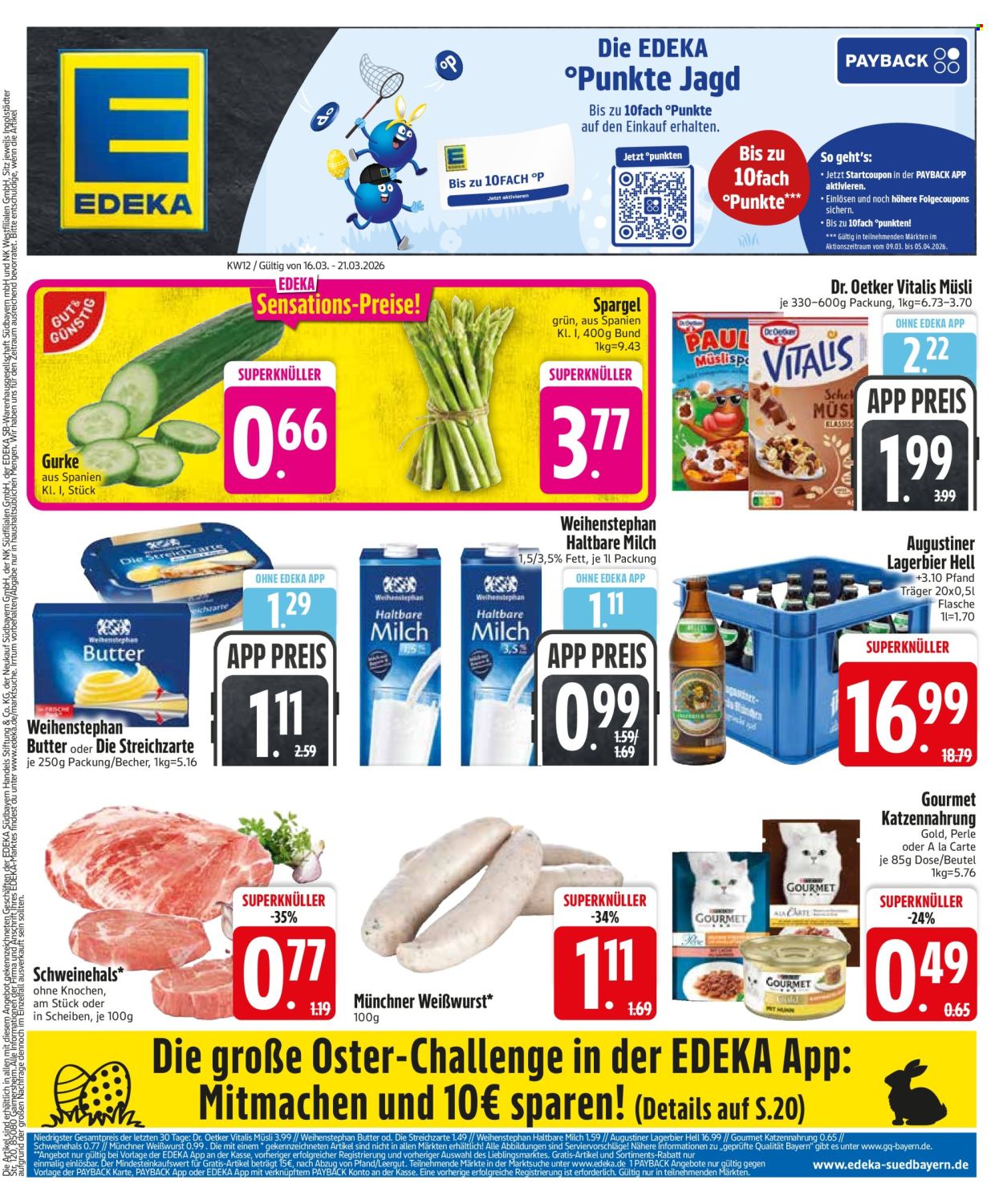 Edeka Prospekte  - 16.03.2026 - 21.03.2026. Seite 1