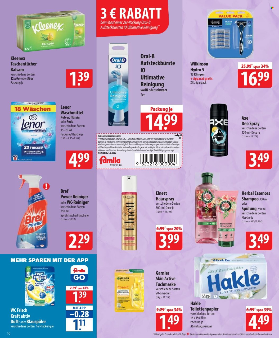 famila Prospekte  - 16.03.2026 - 21.03.2026. Seite 16