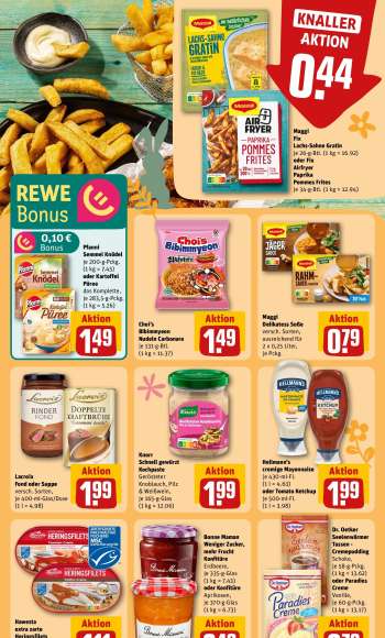 thumbnail - Maggi Fix Lachs-Sahne Gratin oder Fix Airfryer Paprika Pommes Frites