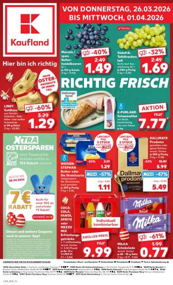 Prospekte Kaufland - 26.03.2026 - 1.04.2026.