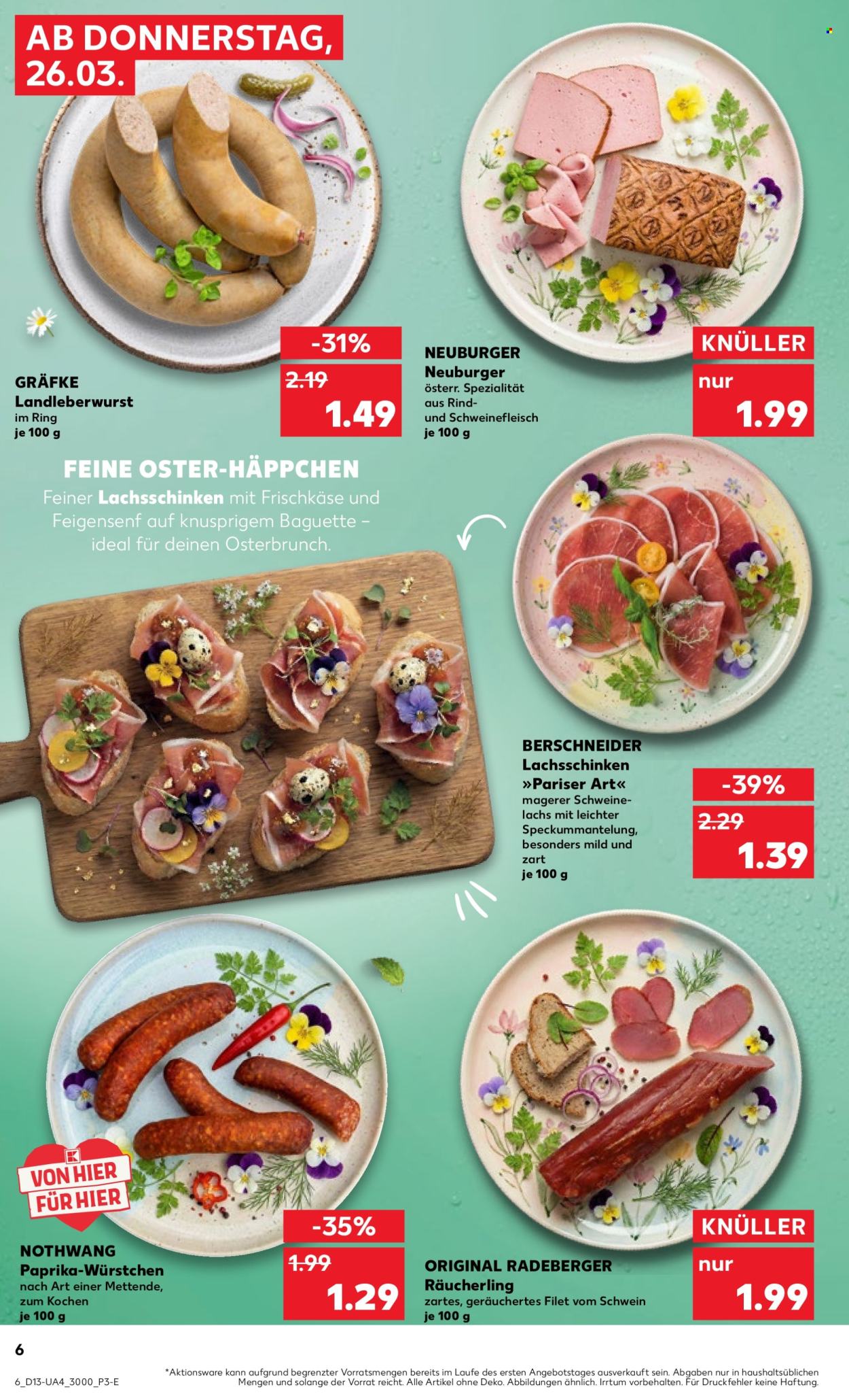 Kaufland Prospekte  - 26.03.2026 - 1.04.2026. Seite 6