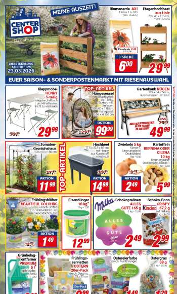 Prospekte CENTERSHOP - 23.03.2026 - 28.03.2026.