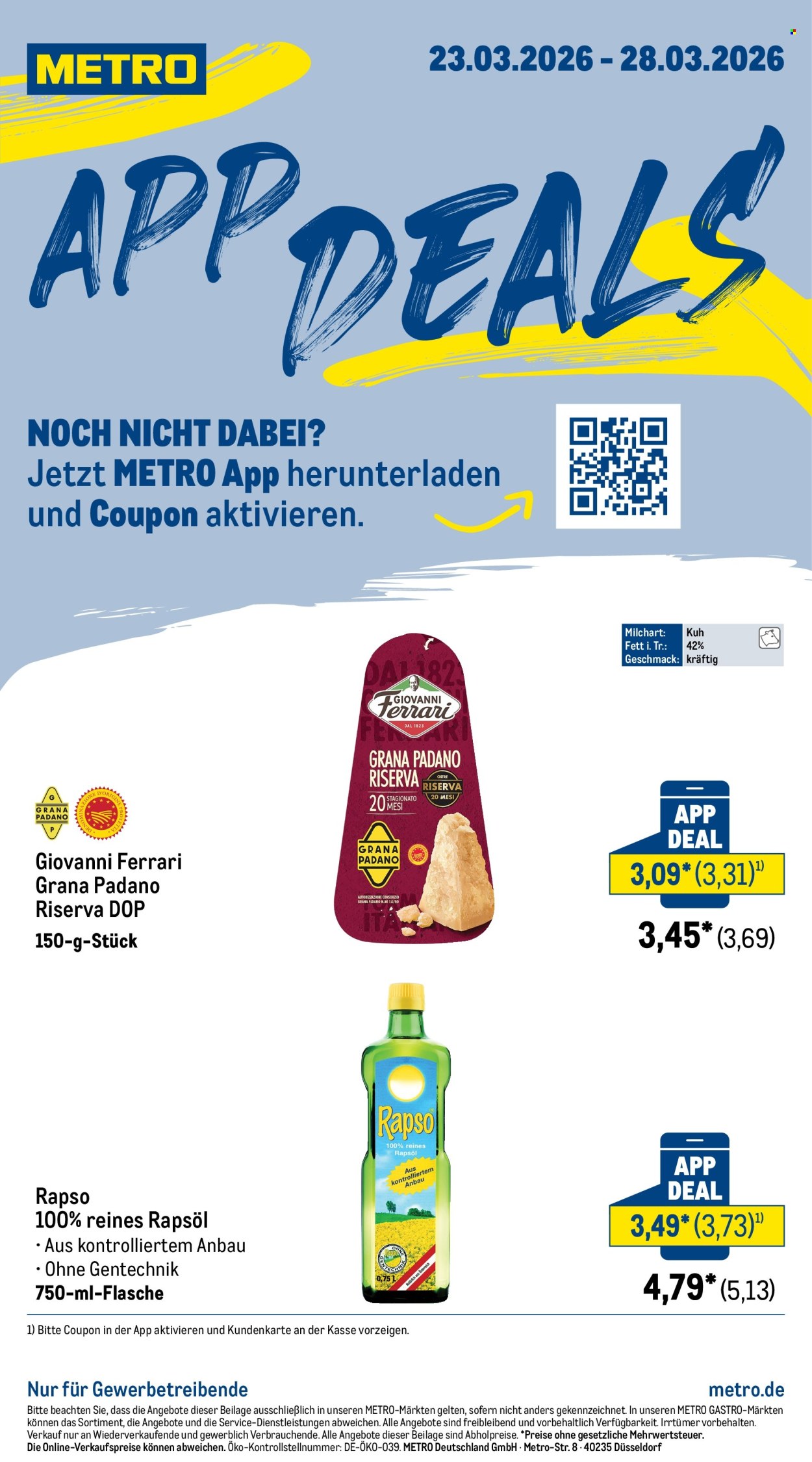 Metro Prospekte  - 23.03.2026 - 28.03.2026. Seite 1