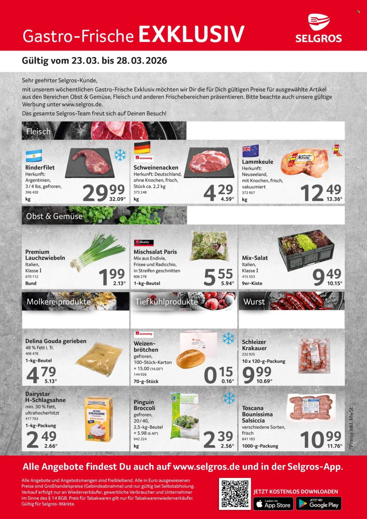 Selgros Prospekte  - 23.03.2026 - 28.03.2026. Seite 1