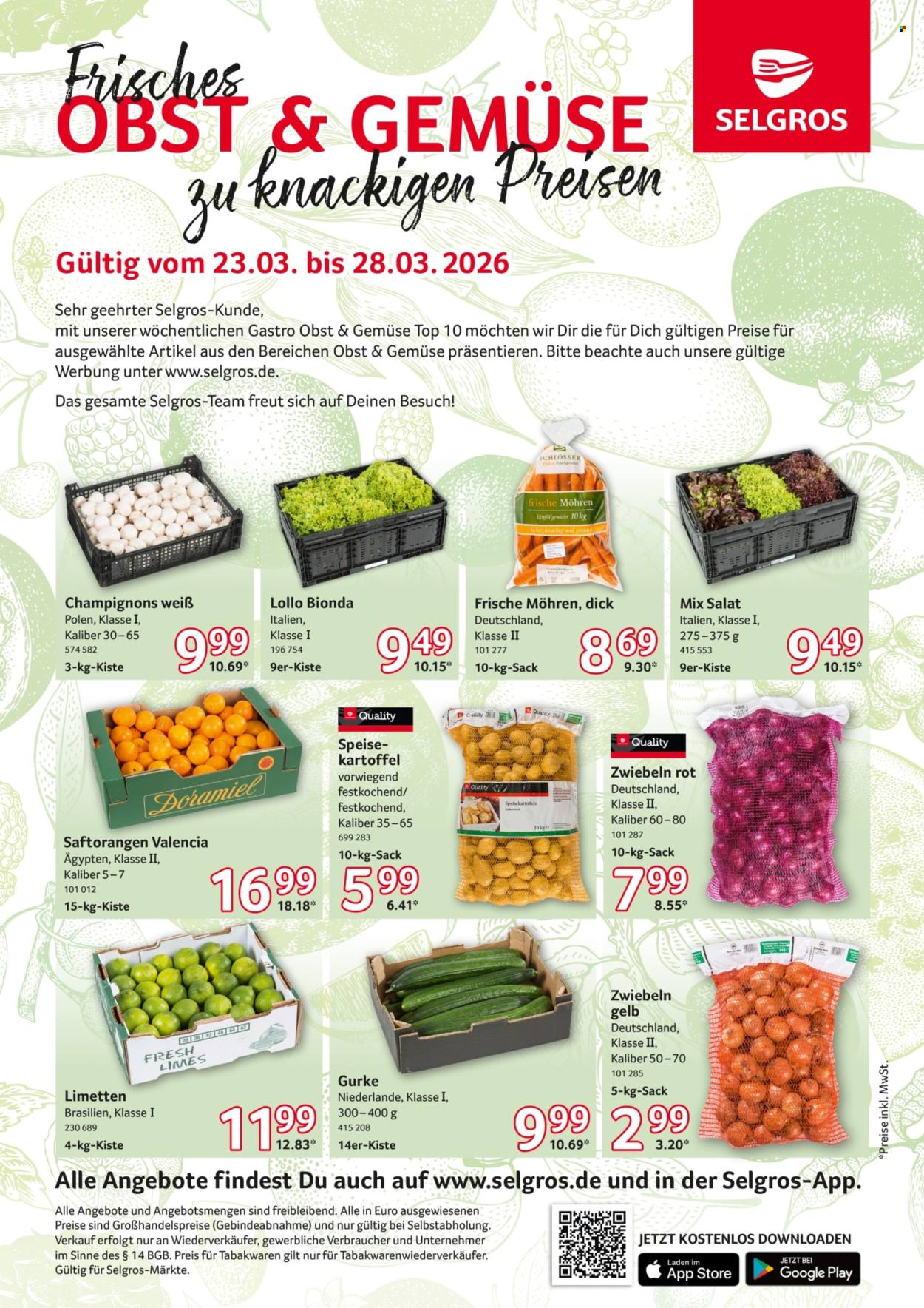 Selgros Prospekte  - 23.03.2026 - 28.03.2026. Seite 1