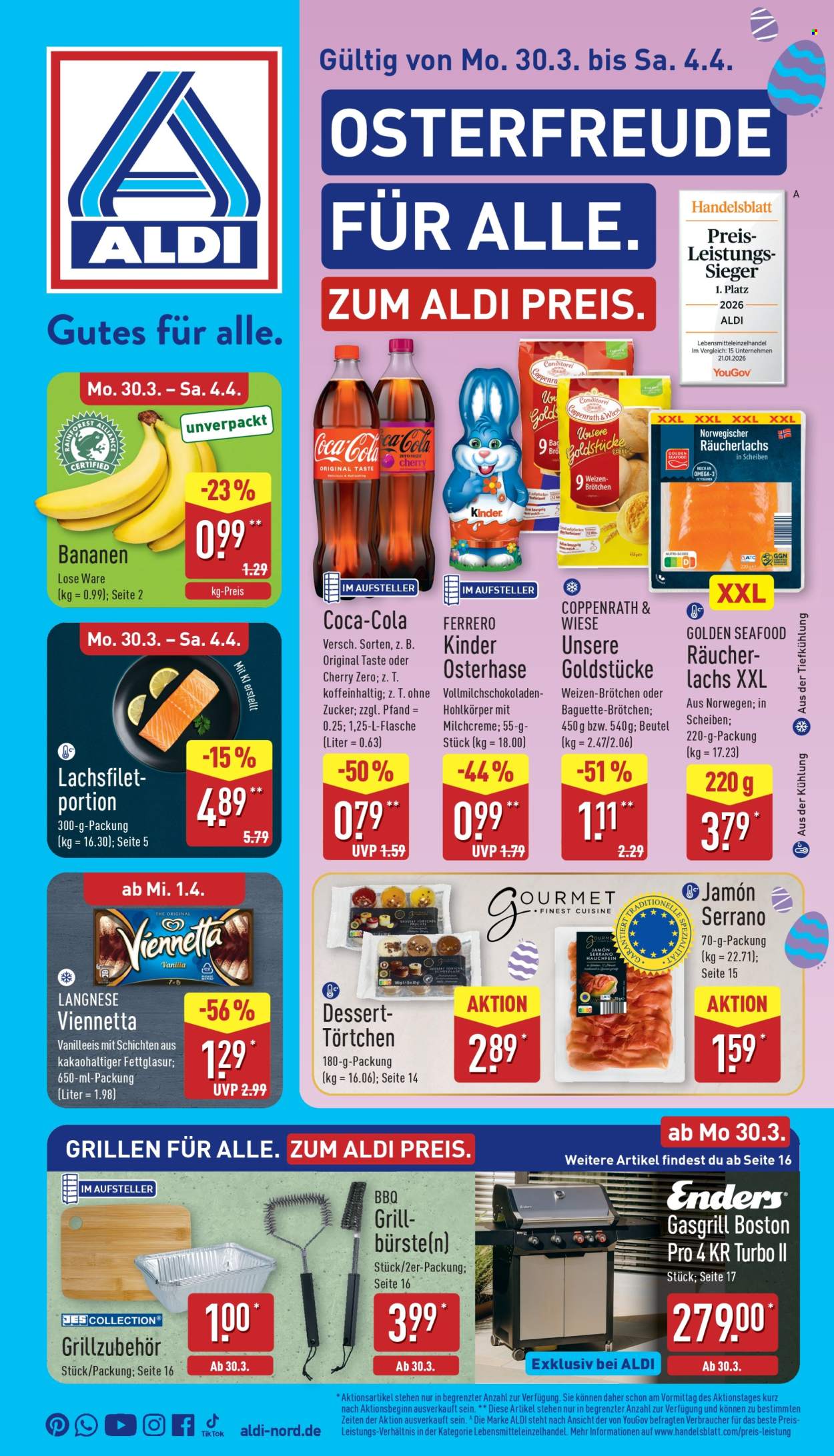 ALDI Nord Prospekte  - 30.03.2026 - 4.04.2026. Seite 1
