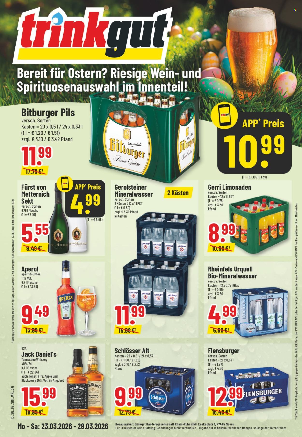 trinkgut Prospekte  - 23.03.2026 - 28.03.2026. Seite 1