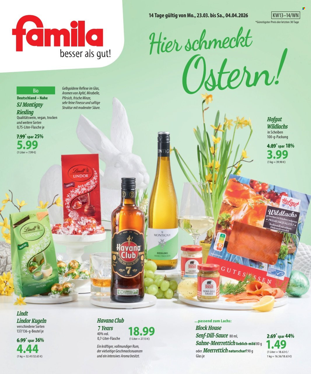 famila Prospekte  - 23.03.2026 - 4.04.2026. Seite 1
