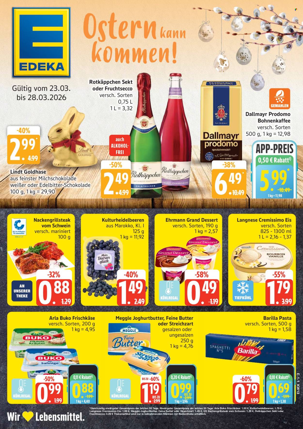 Edeka Prospekte  - 23.03.2026 - 28.03.2026. Seite 1