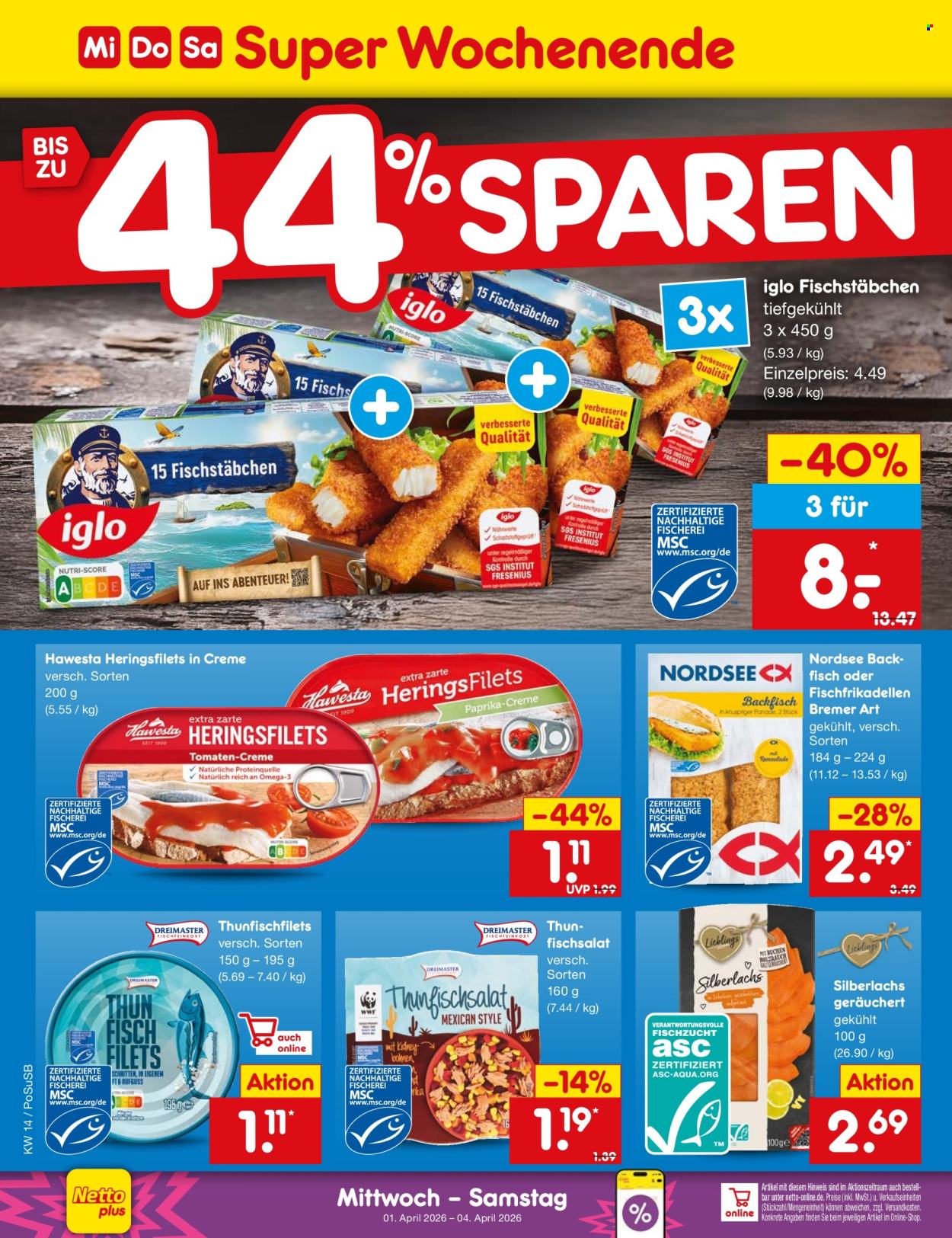 Netto Marken-Discount Prospekte  - 30.03.2026 - 4.04.2026. Seite 56