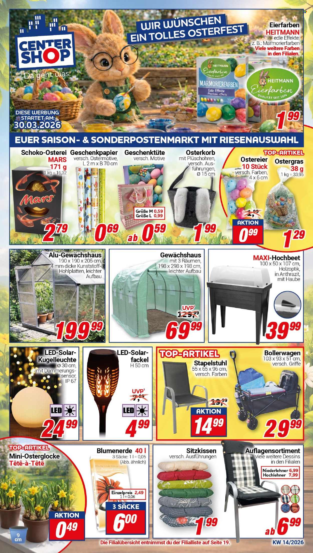 CENTERSHOP Prospekte  - 30.03.2026 - 4.04.2026. Seite 1