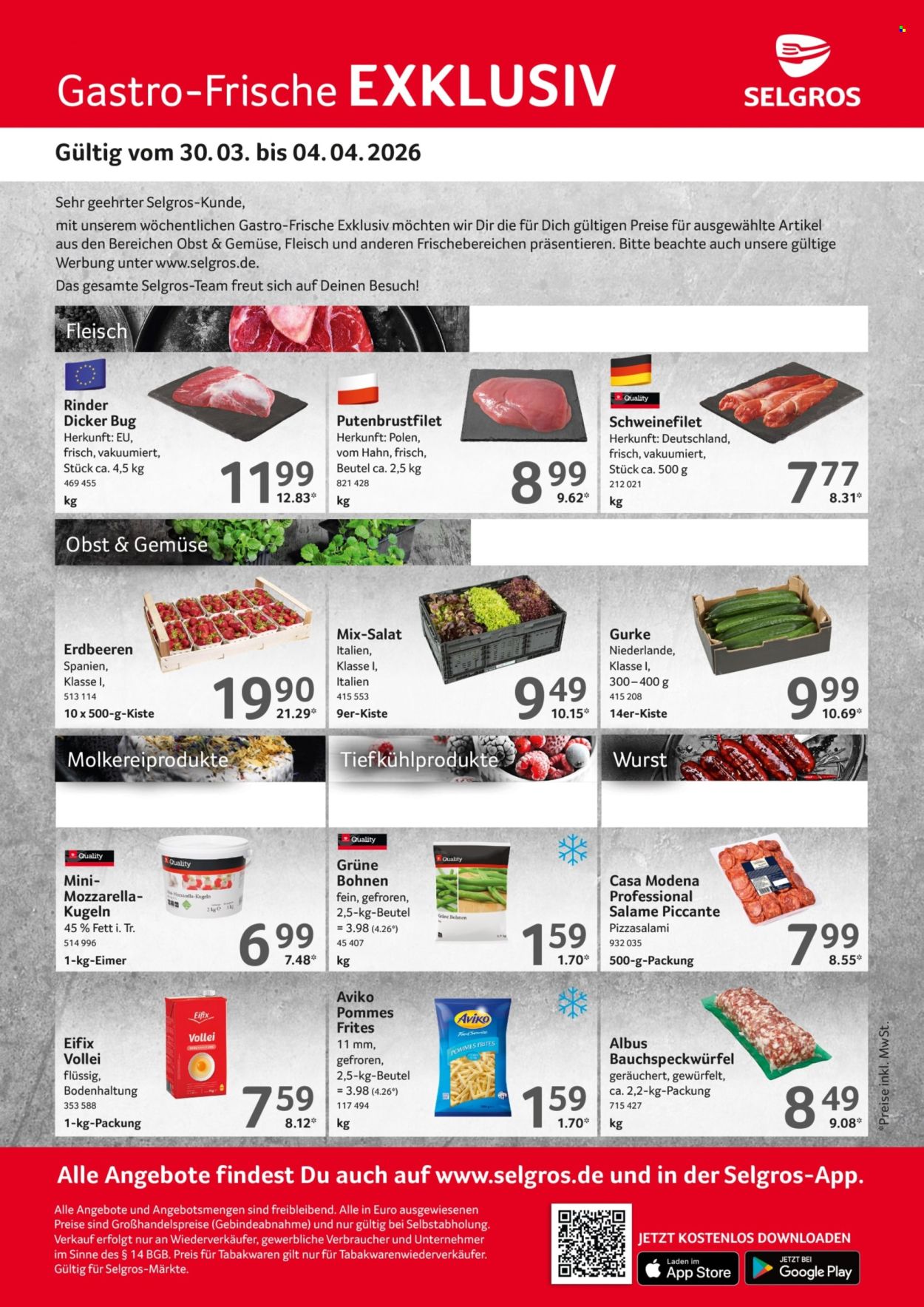 Selgros Prospekte  - 30.03.2026 - 4.04.2026. Seite 1