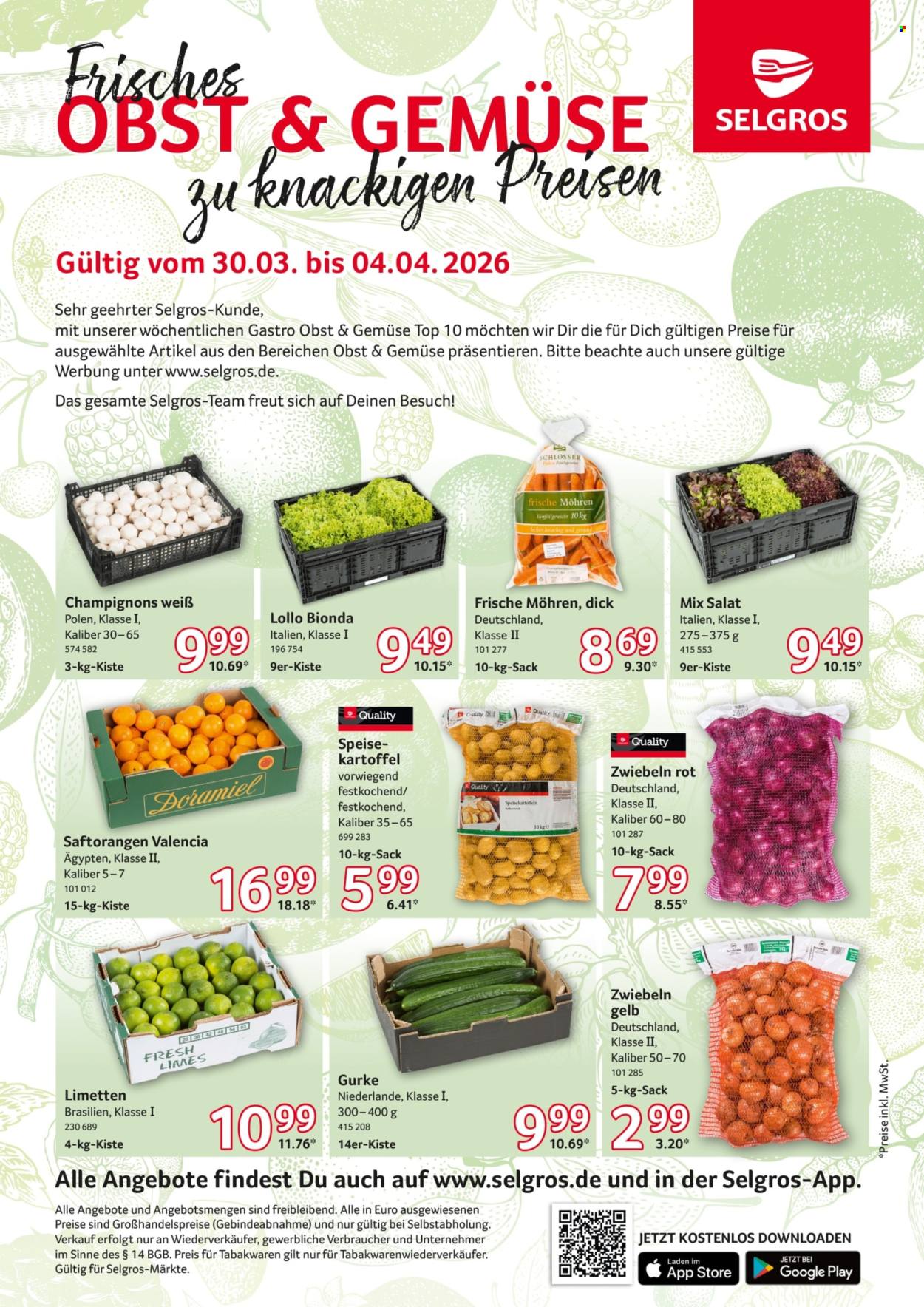 Selgros Prospekte  - 30.03.2026 - 4.04.2026. Seite 1